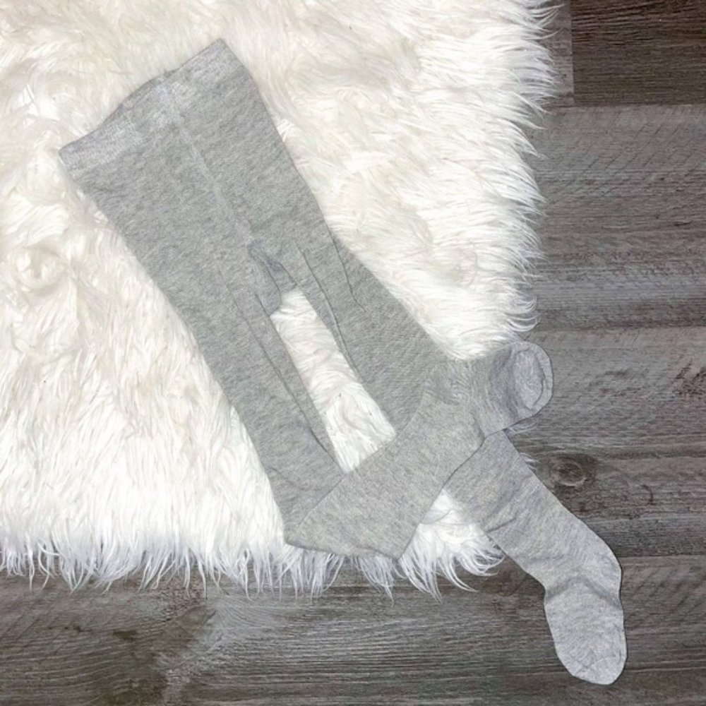 NWOT! Baby Gray Knit Tights 2-4T